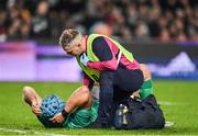 2 July 2022; Tadhg Beirne of Ireland receives treatment during the Steinlager Series match between the New Zealand and Ireland at Eden Park in Auckland, New Zealand. Photo by Brendan Moran/Sportsfile