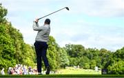 2 July 2022; Shane Lowry of Ireland watches his drive on the seventh hole during day three of the Horizon Irish Open Golf Championship at Mount Juliet Golf Club in Thomastown, Kilkenny. Photo by Eóin Noonan/Sportsfile