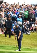 2 July 2022; Shane Lowry of Ireland reacts to a putt on the 18th green during day three of the Horizon Irish Open Golf Championship at Mount Juliet Golf Club in Thomastown, Kilkenny. Photo by Eóin Noonan/Sportsfile