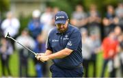 2 July 2022; Shane Lowry of Ireland reacts to a putt on the 17th green during day three of the Horizon Irish Open Golf Championship at Mount Juliet Golf Club in Thomastown, Kilkenny. Photo by Eóin Noonan/Sportsfile