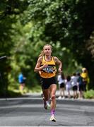 2 July 2022; Michelle Finn of Leevale AC competing during the Kia Race Series Roscommon 10 Mile race in Roscommon Town. Photo by David Fitzgerald/Sportsfile