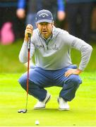 2 July 2022; Jorge Campillo of Spain lines up a putt on the 3rd green during day three of the Horizon Irish Open Golf Championship at Mount Juliet Golf Club in Thomastown, Kilkenny. Photo by Eóin Noonan/Sportsfile