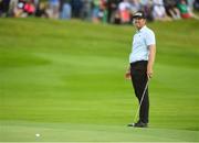 2 July 2022; Seamus Power of Ireland reacts to a missed putt on the 18th green during day three of the Horizon Irish Open Golf Championship at Mount Juliet Golf Club in Thomastown, Kilkenny. Photo by Eóin Noonan/Sportsfile