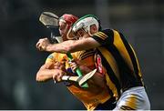 2 July 2022; Huw Lawlor of Kilkenny in action against Peter Duggan of Clare during the GAA Hurling All-Ireland Senior Championship Semi-Final match between Kilkenny and Clare at Croke Park in Dublin. Photo by Piaras Ó Mídheach/Sportsfile