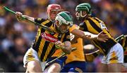 2 July 2022; Paddy Deegan of Kilkenny in action against Peter Duggan of Clare during the GAA Hurling All-Ireland Senior Championship Semi-Final match between Kilkenny and Clare at Croke Park in Dublin. Photo by Piaras Ó Mídheach/Sportsfile