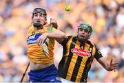 2 July 2022; Ian Galvin of Clare in action against Tommy Walsh of Kilkenny during the GAA Hurling All-Ireland Senior Championship Semi-Final match between Kilkenny and Clare at Croke Park in Dublin. Photo by Ramsey Cardy/Sportsfile
