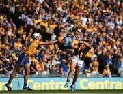 2 July 2022; Eoin Cody of Kilkenny in action against Conor Cleary of Clare during the GAA Hurling All-Ireland Senior Championship Semi-Final match between Kilkenny and Clare at Croke Park in Dublin. Photo by Harry Murphy/Sportsfile