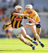 2 July 2022; Cian Kenny of Kilkenny in action against Ryan Taylor of Clare during the GAA Hurling All-Ireland Senior Championship Semi-Final match between Kilkenny and Clare at Croke Park in Dublin. Photo by Stephen McCarthy/Sportsfile