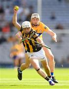 2 July 2022; Cian Kenny of Kilkenny in action against Ryan Taylor of Clare during the GAA Hurling All-Ireland Senior Championship Semi-Final match between Kilkenny and Clare at Croke Park in Dublin. Photo by Stephen McCarthy/Sportsfile
