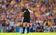 2 July 2022; Referee Fergal Horgan during the GAA Hurling All-Ireland Senior Championship Semi-Final match between Kilkenny and Clare at Croke Park in Dublin. Photo by Stephen McCarthy/Sportsfile