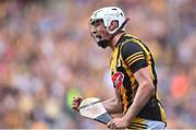 2 July 2022; Cian Kenny of Kilkenny celebrates after scoring his side's second goal during the GAA Hurling All-Ireland Senior Championship Semi-Final match between Kilkenny and Clare at Croke Park in Dublin. Photo by Ramsey Cardy/Sportsfile