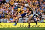 2 July 2022; Shane O'Donnell of Clare in action against Michael Carey of Kilkenny during the GAA Hurling All-Ireland Senior Championship Semi-Final match between Kilkenny and Clare at Croke Park in Dublin. Photo by Harry Murphy/Sportsfile
