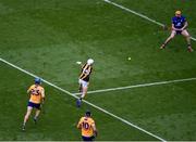 2 July 2022; Cian Kenny of Kilkenny scores his side's second goal during the GAA Hurling All-Ireland Senior Championship Semi-Final match between Kilkenny and Clare at Croke Park in Dublin. Photo by Daire Brennan/Sportsfile