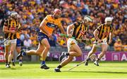 2 July 2022; Paddy Deegan of Kilkenny gets away from Peter Duggan of Clare during the GAA Hurling All-Ireland Senior Championship Semi-Final match between Kilkenny and Clare at Croke Park in Dublin. Photo by John Sheridan/Sportsfile