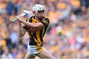 2 July 2022; Cian Kenny of Kilkenny shoots to score his side's second goal during the GAA Hurling All-Ireland Senior Championship Semi-Final match between Kilkenny and Clare at Croke Park in Dublin. Photo by Ramsey Cardy/Sportsfile