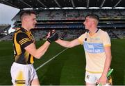 2 July 2022; TJ Reid, left, and Cian Kenny of Kilkenny after the GAA Hurling All-Ireland Senior Championship Semi-Final match between Kilkenny and Clare at Croke Park in Dublin. Photo by Ramsey Cardy/Sportsfile
