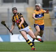 2 July 2022; Walter Walsh of Kilkenny in action against Ryan Taylor of Clare during the GAA Hurling All-Ireland Senior Championship Semi-Final match between Kilkenny and Clare at Croke Park in Dublin. Photo by Ramsey Cardy/Sportsfile