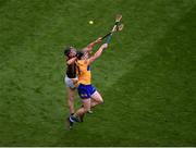 2 July 2022; Tony Kelly of Clare in action against Mikey Butler of Kilkenny during the GAA Hurling All-Ireland Senior Championship Semi-Final match between Kilkenny and Clare at Croke Park in Dublin. Photo by Daire Brennan/Sportsfile