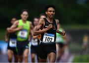 2 July 2022; Efrem Gidey of Clonliffe Harriers AC competing in the Men's 5000m during the 2022 Morton Games at Morton Stadium in Santry, Dublin. Photo by David Fitzgerald/Sportsfile