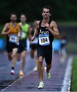 2 July 2022; Jackson Sharp of Australia on his way to winning the Men's 5000m during the 2022 Morton Games at Morton Stadium in Santry, Dublin. Photo by David Fitzgerald/Sportsfile