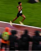 2 July 2022; Efrem Gidey of Clonliffe Harriers AC competing in the Men's 5000m during the 2022 Morton Games at Morton Stadium in Santry, Dublin. Photo by David Fitzgerald/Sportsfile