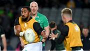 2 July 2022; Ireland forwards coach Paul O'Connell during the warm up before the Steinlager Series match between the New Zealand and Ireland at Eden Park in Auckland, New Zealand. Photo by Brendan Moran/Sportsfile