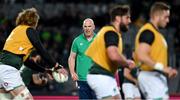 2 July 2022; Ireland forwards coach Paul O'Connell during the warm up before the Steinlager Series match between the New Zealand and Ireland at Eden Park in Auckland, New Zealand. Photo by Brendan Moran/Sportsfile