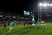 2 July 2022; James Ryan of Ireland takes the ball in a lineout during the Steinlager Series match between the New Zealand and Ireland at Eden Park in Auckland, New Zealand. Photo by Brendan Moran/Sportsfile