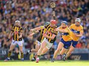 2 July 2022; Adrian Mullen of Kilkenny in action against David McInerney of Clare during the GAA Hurling All-Ireland Senior Championship Semi-Final match between Kilkenny and Clare at Croke Park in Dublin. Photo by Stephen McCarthy/Sportsfile