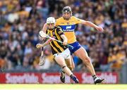2 July 2022; Cian Kenny of Kilkenny in action against Cathal Malone of Clare during the GAA Hurling All-Ireland Senior Championship Semi-Final match between Kilkenny and Clare at Croke Park in Dublin. Photo by Stephen McCarthy/Sportsfile