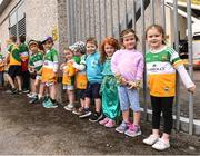 3 July 2022; Offaly supporters on their way into the ground before the Electric Ireland GAA Hurling All-Ireland Minor Championship Final match between Tipperary and Offaly at UPMC Nowlan Park, Kilkenny. Photo by Matt Browne/Sportsfile