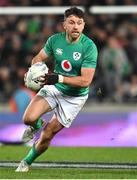 2 July 2022; Hugo Keenan of Ireland during the Steinlager Series match between the New Zealand and Ireland at Eden Park in Auckland, New Zealand. Photo by Brendan Moran/Sportsfile