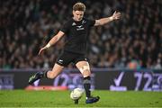 2 July 2022; Jordie Barrett of New Zealand during the Steinlager Series match between the New Zealand and Ireland at Eden Park in Auckland, New Zealand. Photo by Brendan Moran/Sportsfile