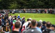 3 July 2022; Shane Lowry of Ireland watches his drive on the ninth hole during day four of the Horizon Irish Open Golf Championship at Mount Juliet Golf Club in Thomastown, Kilkenny. Photo by Eóin Noonan/Sportsfile