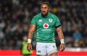 2 July 2022; Bundee Aki of Ireland during the Steinlager Series match between the New Zealand and Ireland at Eden Park in Auckland, New Zealand. Photo by Brendan Moran/Sportsfile