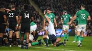 2 July 2022; Referee Karl Dickson signals for a try to Ireland, scored by Josh van der Flier (hidden),during the Steinlager Series match between the New Zealand and Ireland at Eden Park in Auckland, New Zealand. Photo by Brendan Moran/Sportsfile
