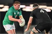 2 July 2022; Tadhg Furlong of Ireland in action against Brodie Retallick of New Zealand during the Steinlager Series match between the New Zealand and Ireland at Eden Park in Auckland, New Zealand. Photo by Brendan Moran/Sportsfile