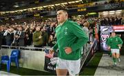 2 July 2022; Dan Sheehan of Ireland runs onto the pitch before the Steinlager Series match between the New Zealand and Ireland at Eden Park in Auckland, New Zealand. Photo by Brendan Moran/Sportsfile