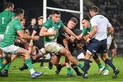 2 July 2022; Dan Sheehan of Ireland is tackled during the Steinlager Series match between the New Zealand and Ireland at Eden Park in Auckland, New Zealand. Photo by Brendan Moran/Sportsfile