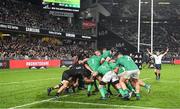 2 July 2022; The Ireland pack atempt to roll a maul towards the New Zealand try line during the Steinlager Series match between the New Zealand and Ireland at Eden Park in Auckland, New Zealand. Photo by Brendan Moran/Sportsfile