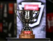 2 July 2022; The trophy before the Steinlager Series match between the New Zealand and Ireland at Eden Park in Auckland, New Zealand. Photo by Brendan Moran/Sportsfile