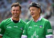 3 July 2022; Actor Bill Murray, right, and golfer Adam Scott in attendance during the GAA Hurling All-Ireland Senior Championship Semi-Final match between Limerick and Galway at Croke Park in Dublin. Photo by Sam Barnes/Sportsfile