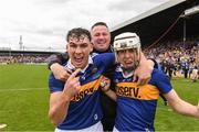 3 July 2022; Jack O'Callaghan, left, and Jamie Ormand of Tipperary celebrate after the Electric Ireland GAA Hurling All-Ireland Minor Championship Final match between Tipperary and Offaly at UPMC Nowlan Park, Kilkenny. Photo by Matt Browne/Sportsfile