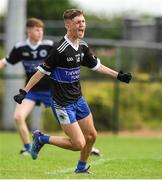 2 July 2022; Fionnan O Tuathaill of St Patrick's Dromintee Co Armagh celebrates after scoring a goal during the Cup Final between St Patrick's Dromintee Co Armagh and Durlas Og Co Tipperary at the John West National Football Feile 2022 event at Kildare GAA Centre in Hawkfield, Kildare. Photo by Matt Browne/Sportsfile