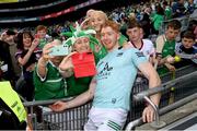 3 July 2022; Cian Lynch of Limerick with supporters after the GAA Hurling All-Ireland Senior Championship Semi-Final match between Limerick and Galway at Croke Park in Dublin. Photo by Stephen McCarthy/Sportsfile