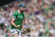 3 July 2022; David Reidy of Limerick celebrates after scoring a late point during the GAA Hurling All-Ireland Senior Championship Semi-Final match between Limerick and Galway at Croke Park in Dublin. Photo by David Fitzgerald/Sportsfile