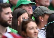 3 July 2022; A supporter looks on during the GAA Hurling All-Ireland Senior Championship Semi-Final match between Limerick and Galway at Croke Park in Dublin. Photo by Piaras Ó Mídheach/Sportsfile