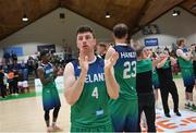 3 July 2022; Adrian O'Sullivan of Ireland after the FIBA EuroBasket 2025 Pre-Qualifier First Round Group A match between Ireland and Switzerland at National Basketball Arena in Dublin. Photo by Ramsey Cardy/Sportsfile