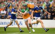 3 July 2022; Cathal Robinson of Offaly in action during the Electric Ireland GAA Hurling All-Ireland Minor Championship Final match between Tipperary and Offaly at UPMC Nowlan Park, Kilkenny. Photo by Matt Browne/Sportsfile