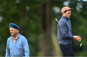 4 July 2022; Actors Jamie Dornan, right, and Bill Murray during day one of the JP McManus Pro-Am at Adare Manor Golf Club in Adare, Limerick. Photo by Ramsey Cardy/Sportsfile